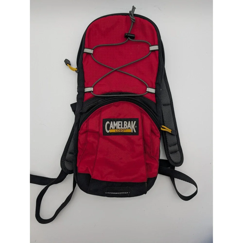 CamelBak Lobo Hydration Pack Backpack Red Black Hiking Biking Outdoor Bag